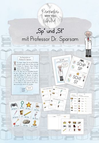 Materialpaket "Sp" und "St" – Unterrichtsmaterial im Fach Deutsch
